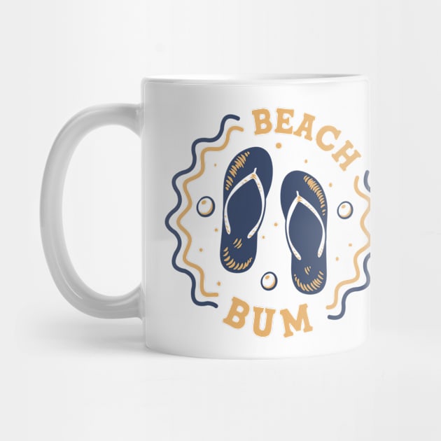 Beach Bum // Fun Summer Flip Flop Badge by SLAG_Creative